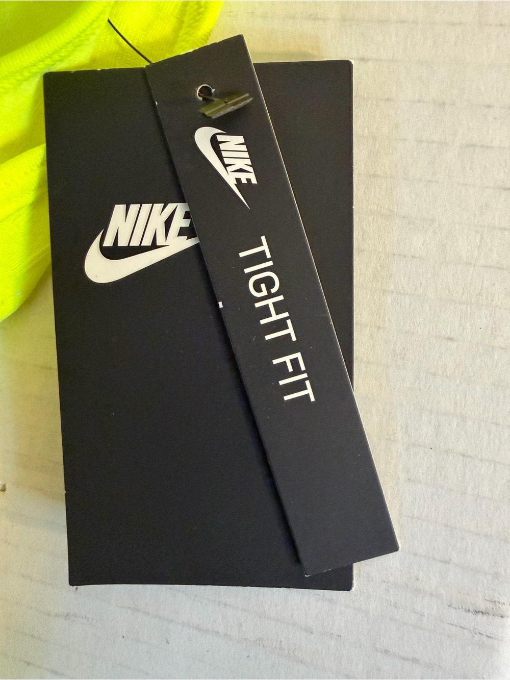 Nike Air Women’s Neon Yellow Seamless Mock Neck  Bodycon Dress with Logo M - Picture 4 of 10